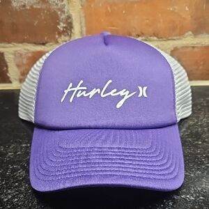 Hurley Violet and White Trucker Hat